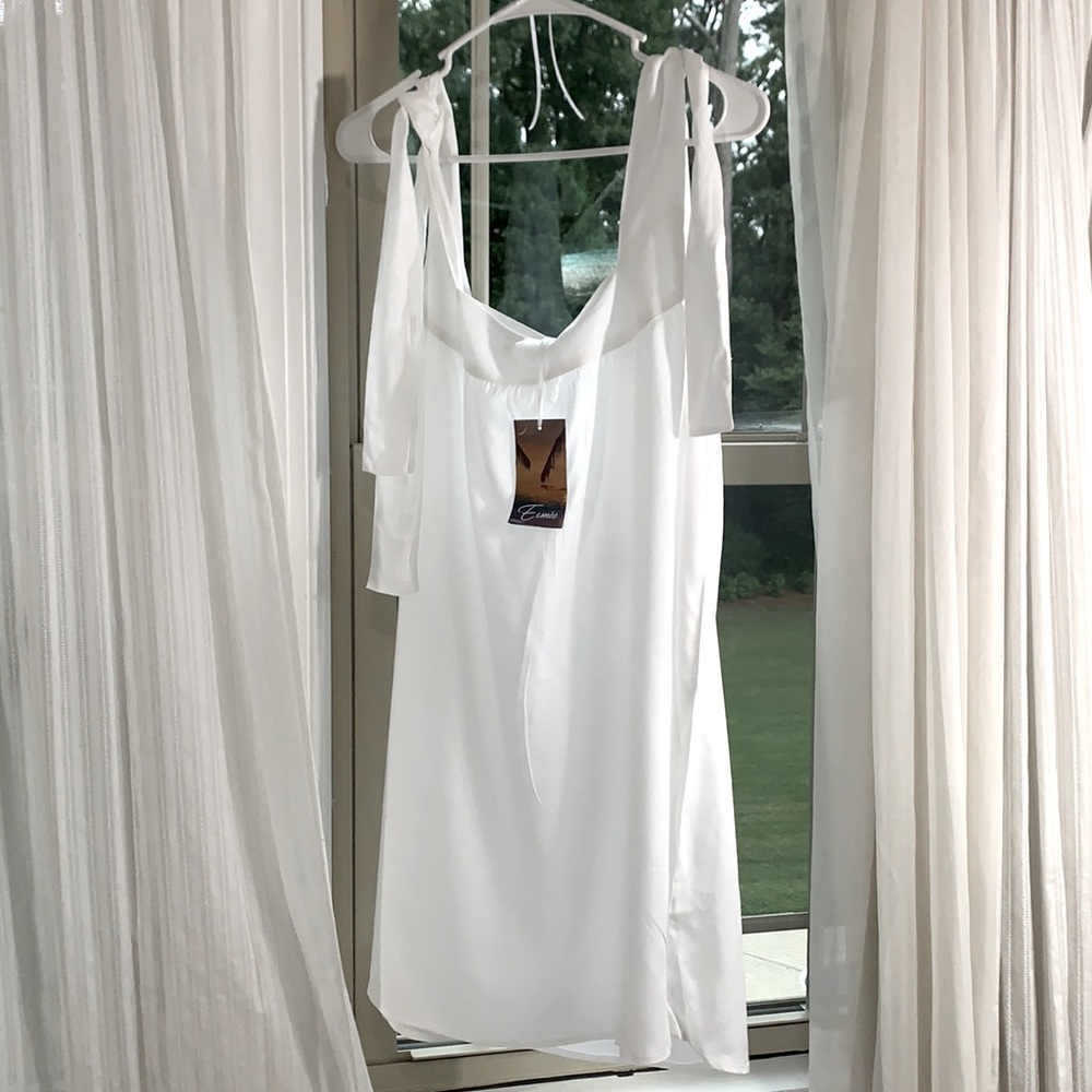 ASOS Esmee white swing mini beach dress sz 12